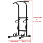 Mosunx Dip Station Power Tower Pull Push Chin Up Bar Fitness Body Exercise Equipment