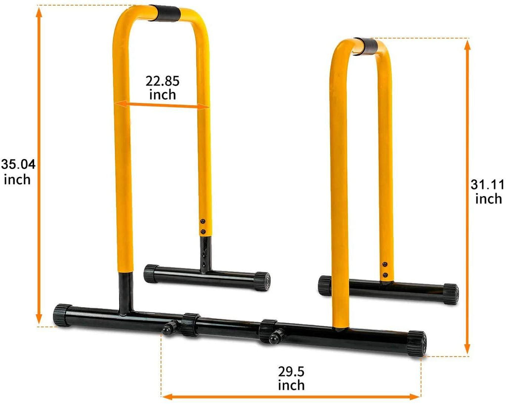 RELIFE REBUILD YOUR LIFE Dip Station Functional Heavy Duty Dip Stands Fitness Workout Dip bar Station Stabilizer Parallette Push Up Stand
