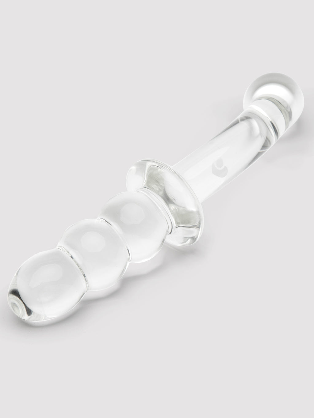Lovehoney Ribbed G-Spot Sensual Glass Dildo, Clear