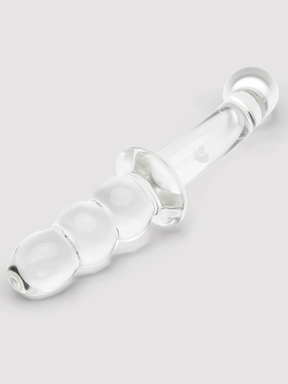 Lovehoney Ribbed G-Spot Sensual Glass Dildo, Clear
