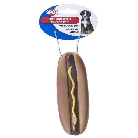 Spot Spotbites Vinyl Hot Dog Chew Toy (78 Pack)