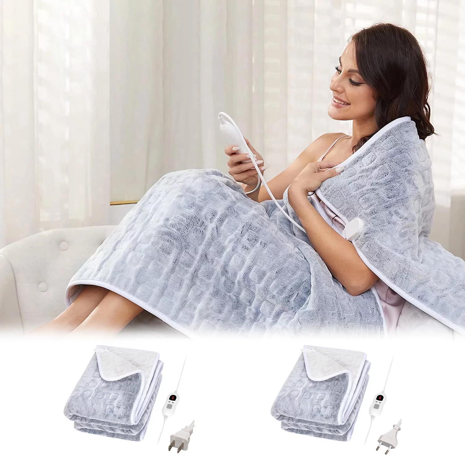 Fuieoe Electric Blanket Cozy Soft Flannel Electric Heated Winter Blanket Blanket Electric Heated Soft