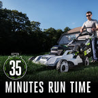 Electric Lawn Mower, Cordless Push, Includes 56V 4.0Ah Battery and Charger - LM2112