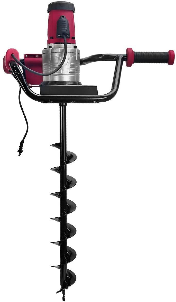xtremepowerus 85059 post hole digger w/4" bit electric 1200w 1.6hp auger digging drill