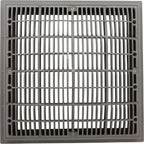 Waterway Plastics Main Drain Grate, Waterway, 12" x 12" Square, w/Frame, Gray