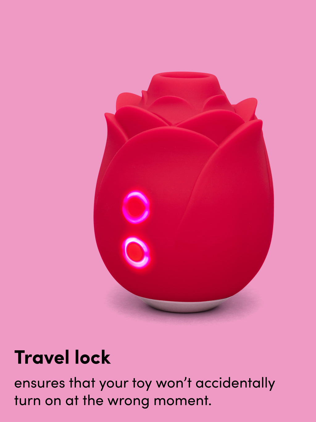 Lovehoney mon ami Pleasure Air Rose Clitoral Suction Stimulator, Red