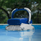 aquabot elite pro robotic pool cleaner with bluetooth and top-load filters