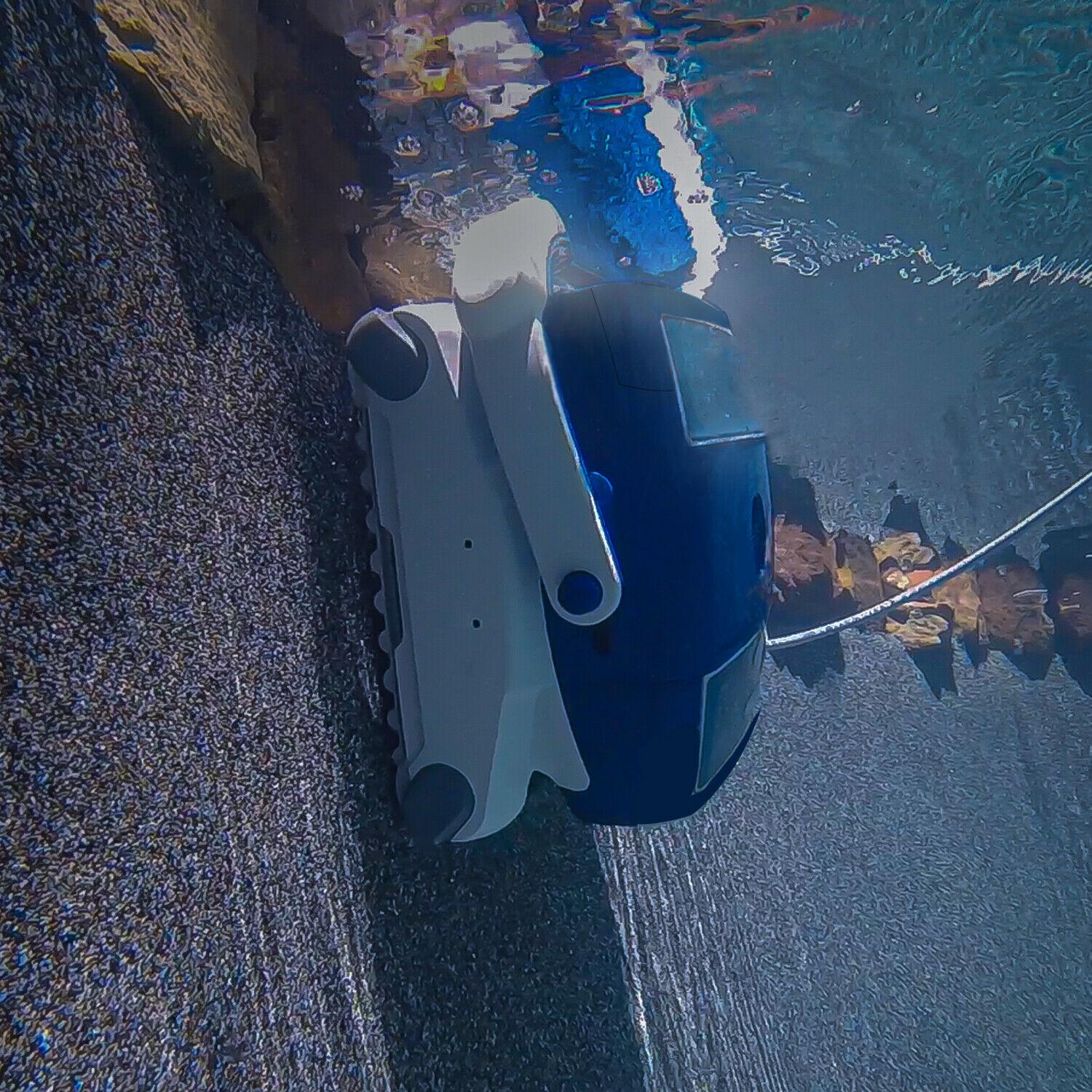 aquabot elite pro robotic pool cleaner with bluetooth and top-load filters