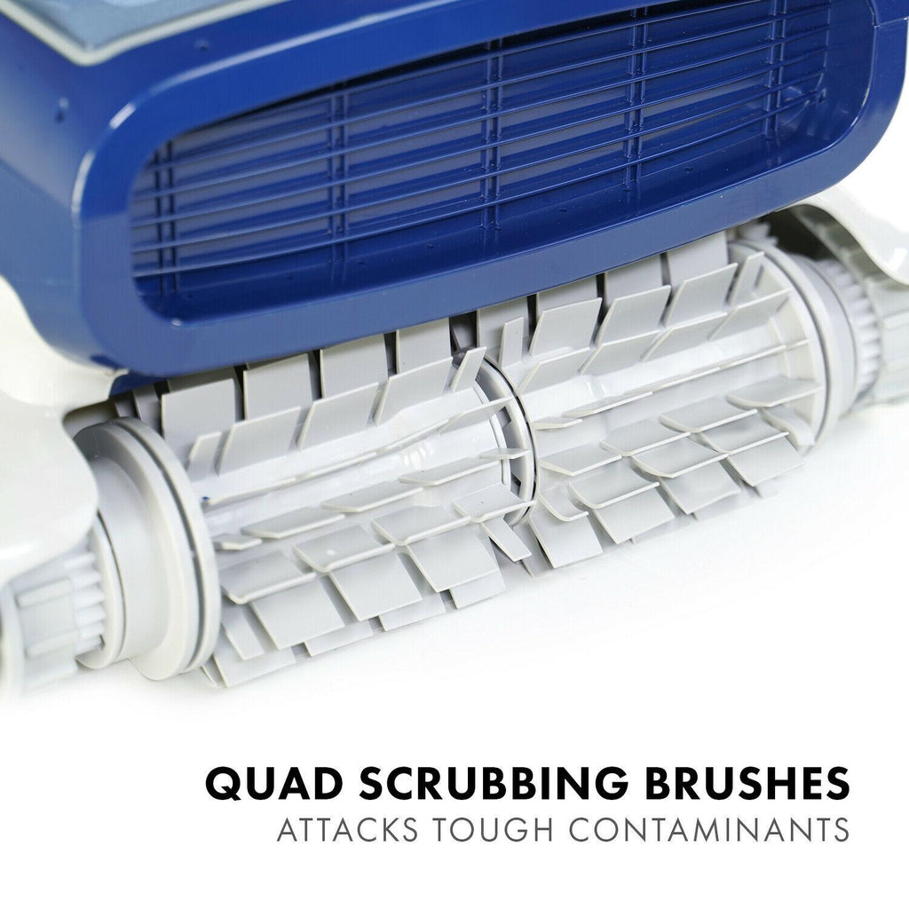 aquabot elite pro robotic pool cleaner with bluetooth and top-load filters
