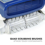 aquabot elite pro robotic pool cleaner with bluetooth and top-load filters