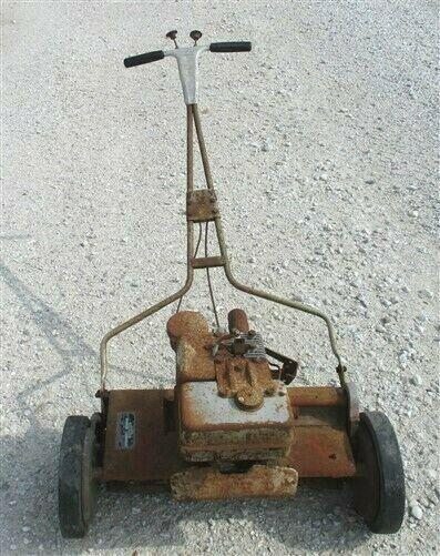 Sport Lawn Motorized Reel Mower, Primitive Lawn Mower, Vintage Lawn Care,