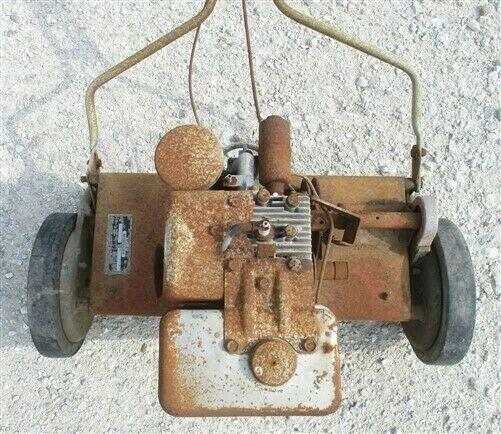 Sport Lawn Motorized Reel Mower, Primitive Lawn Mower, Vintage Lawn Care,