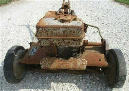 Sport Lawn Motorized Reel Mower, Primitive Lawn Mower, Vintage Lawn Care,