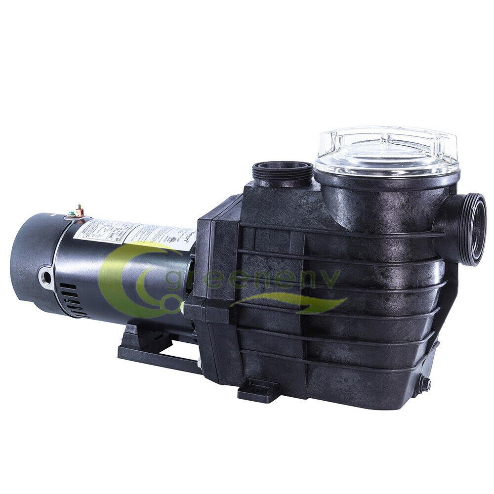 2hp 110-240v 9000gph inground swimming pool pump motor w/ strainer 2" thread npt