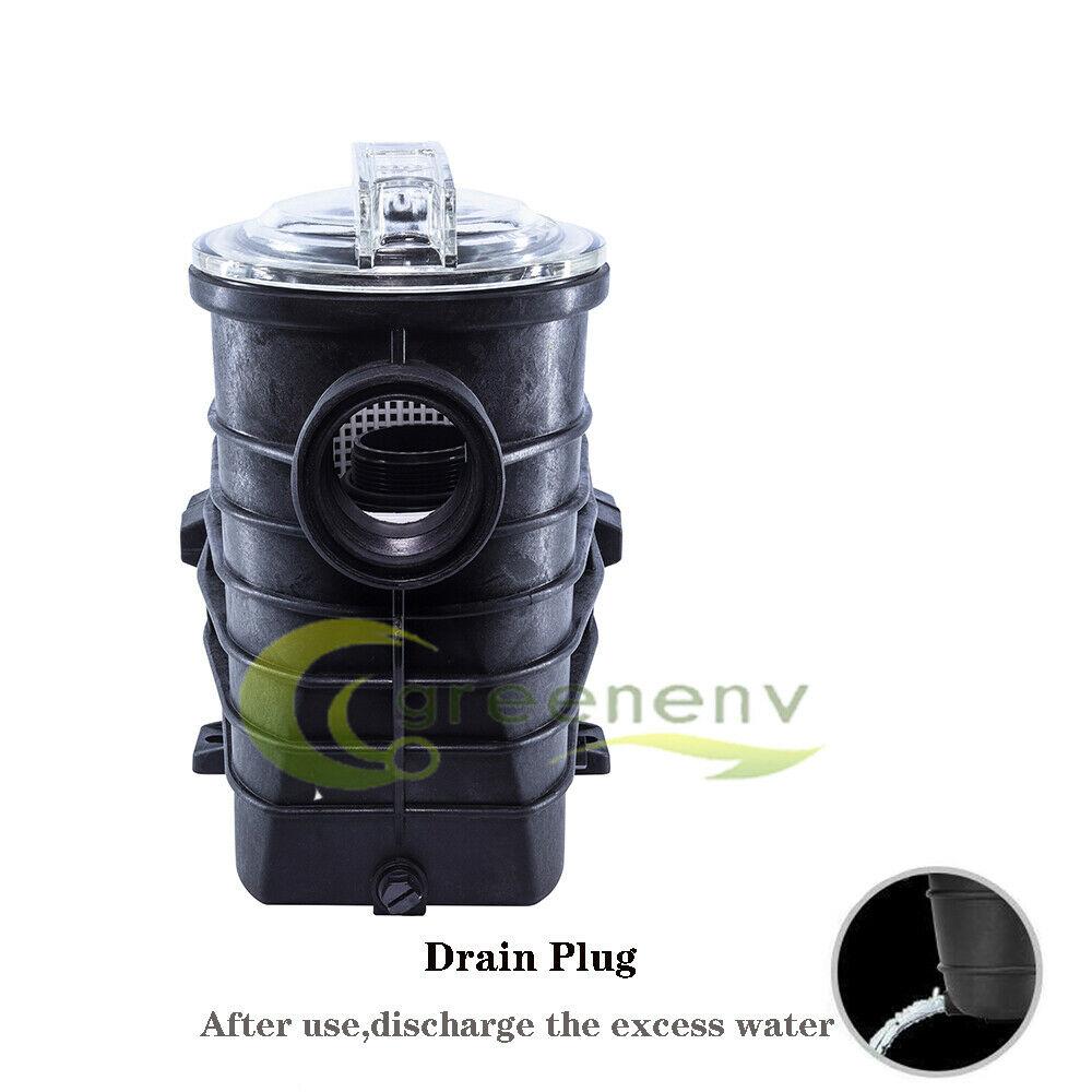 2hp 110-240v 9000gph inground swimming pool pump motor w/ strainer 2" thread npt