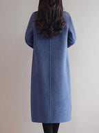 Long Section Autumn And Winter Korean Fashion  Woolen Coat Female