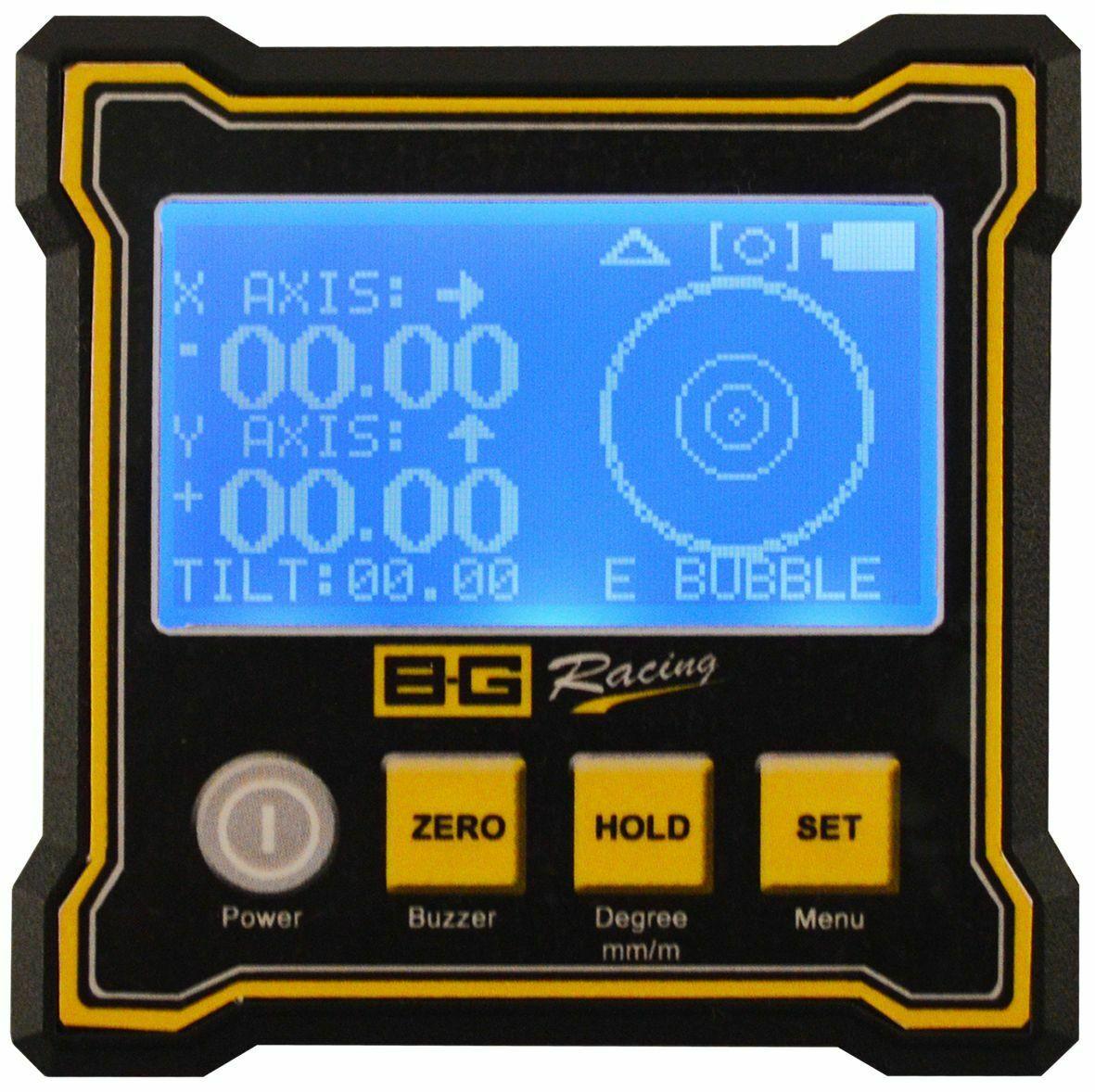 BG Racing Digital Dual Axis Angle Gauge