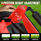 Push Reel Lawn Mower 23" with 5-Blade Cutting System for Lawn Care | Manual Lawn Mower with 4 Adjustable Cutting Heights, Sponge-Wrapped Handle, Tool-Assembly, Reel Mowers for Garden, Yard
