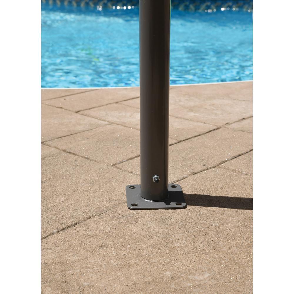 Pacifica 10 ft. W x 10 ft. L 2 in. Patio Canopy/Sun Shelter with Carbon Steel Frame and Marzipan Tan Cover