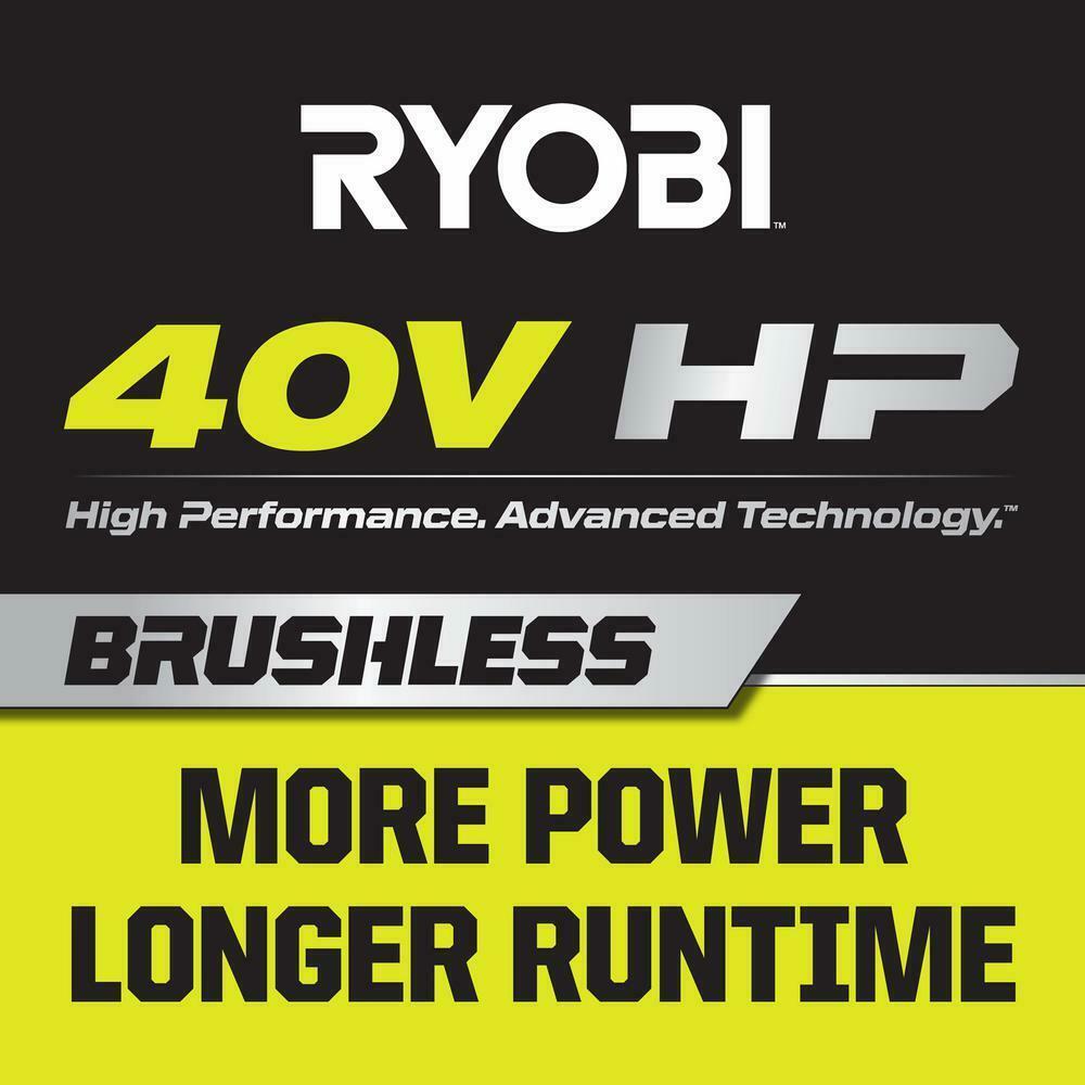 RYOBI Mower and String Trimmer 40V 21 in Walk Behind Dual-Blade Batteries