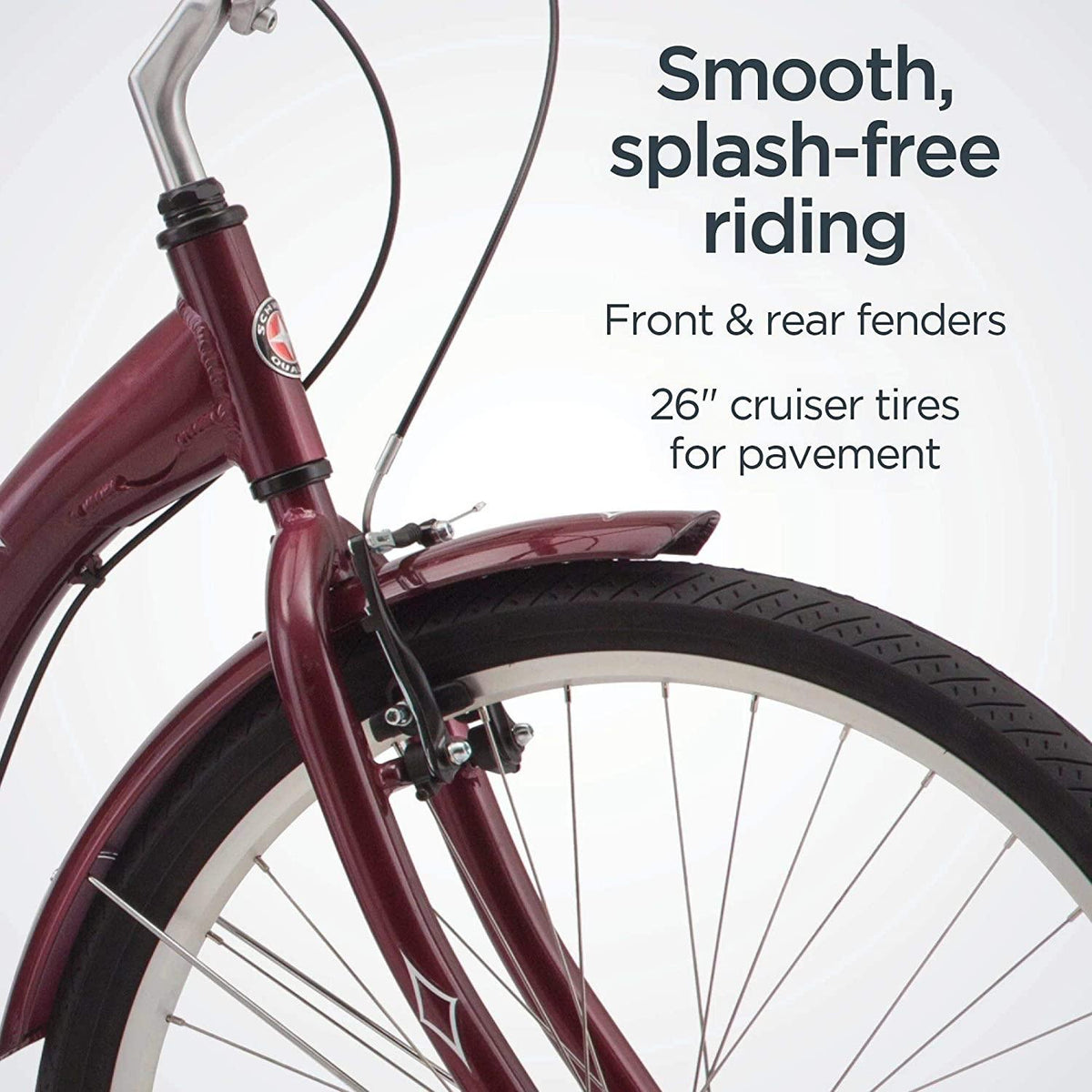 Schwinn Meridian Adult Tricycle, Three Wheel Cruiser Bike, 24 - 26-Inch Trike Wheels, Cargo Basket, Adjustable Handlebars, Multiple Colors