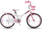 Royalbaby Jenny Girls Kids Bike 20 Inch Childrens Beginner Bicycles with Training Wheels Basket Pink