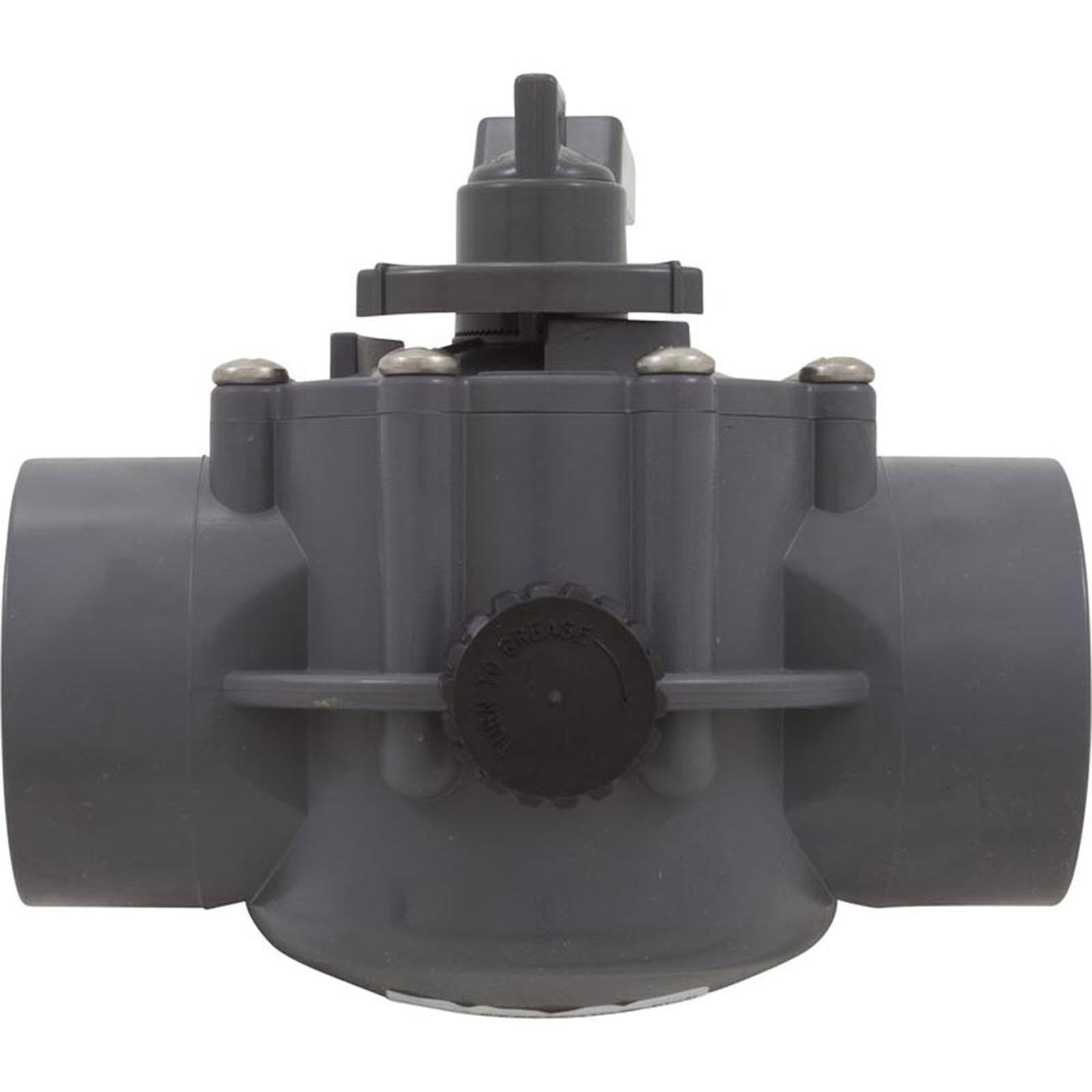Jandy Diverter Valve, Jandy/Zod, 2"s/2-1/2"spg Pos Seal, 2 Way, Gray