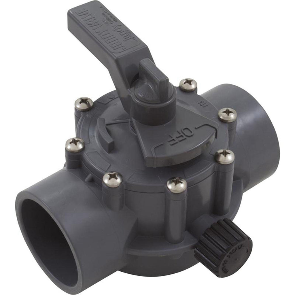 Jandy Diverter Valve, Jandy/Zod, 2"s/2-1/2"spg Pos Seal, 2 Way, Gray
