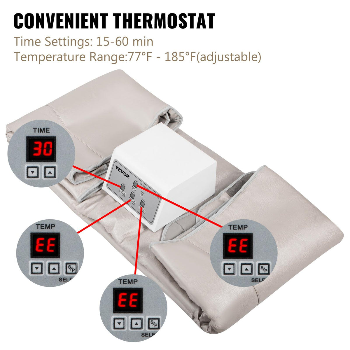 SAUNA BLANKET FAR INFRARED FIR 3 ZONE BODY SHAPING KEEP BEAUTY WATERPROOF PVC