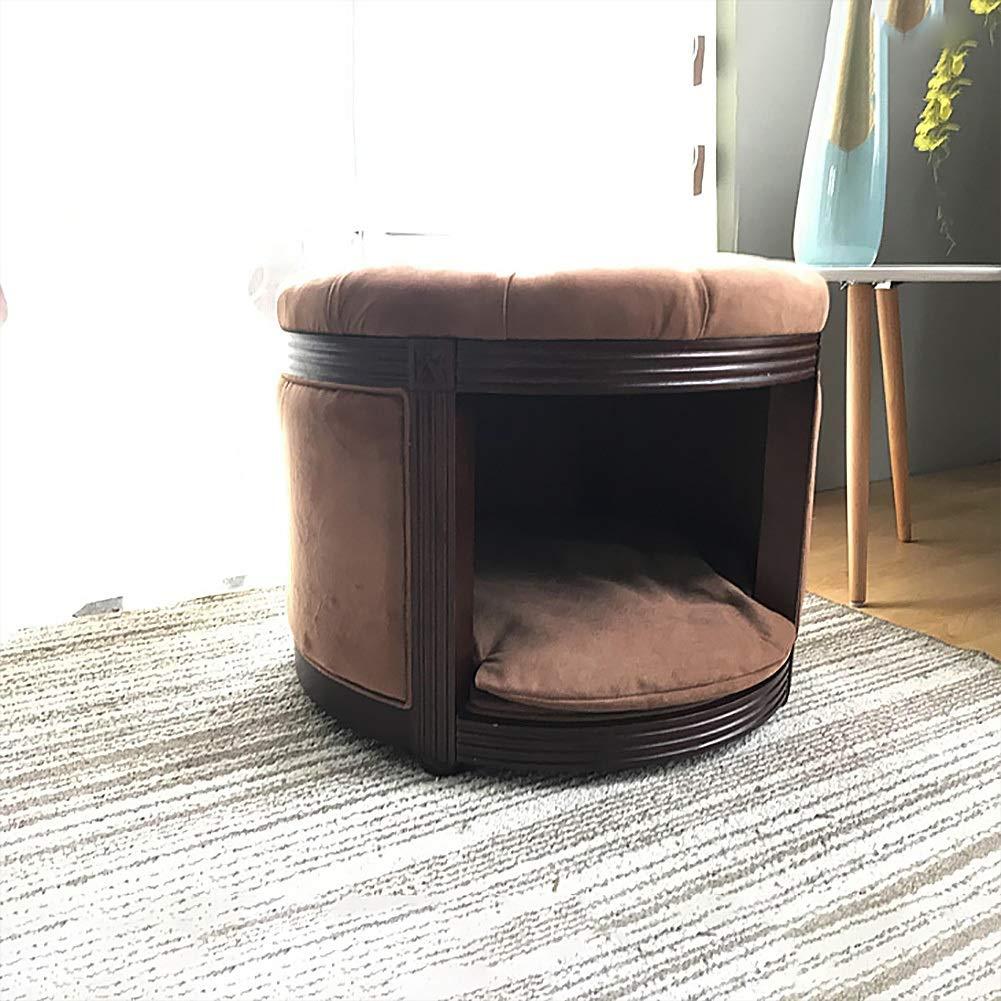 ZWH-Pet Bed Puppy cat Dog Cave House, Cute Bedding Fluffy Rest Area Kennel Indoor pet Bed pet Bed Cushion pet nest