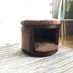 ZWH-Pet Bed Puppy cat Dog Cave House, Cute Bedding Fluffy Rest Area Kennel Indoor pet Bed pet Bed Cushion pet nest