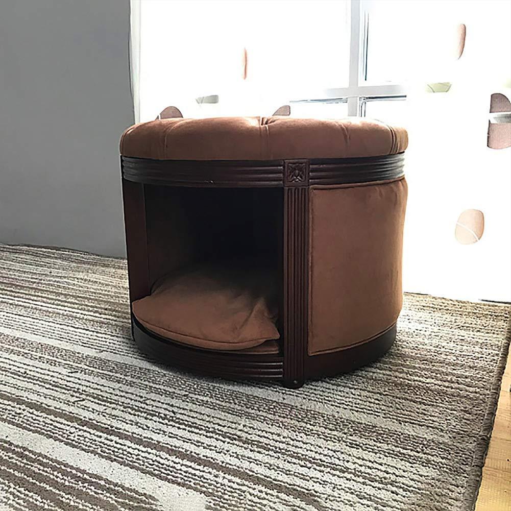 ZWH-Pet Bed Puppy cat Dog Cave House, Cute Bedding Fluffy Rest Area Kennel Indoor pet Bed pet Bed Cushion pet nest