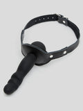 Bondage Boutique Silicone Gag with Dildo 5 Inch., Black