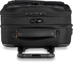 ZDX-Expandable Luggage with 4 Spinner Wheels, Black, Carry-On 21 Inch