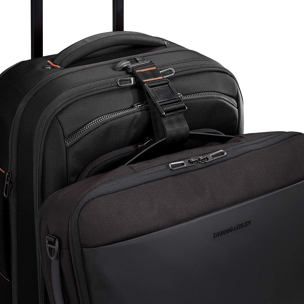ZDX-Expandable Luggage with 4 Spinner Wheels, Black, Carry-On 21 Inch