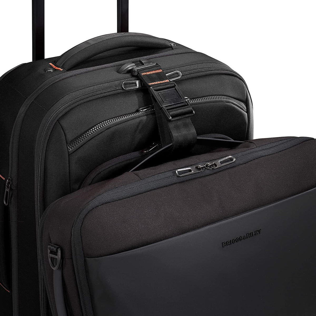 ZDX-Expandable Luggage with 4 Spinner Wheels, Black, Carry-On 21 Inch