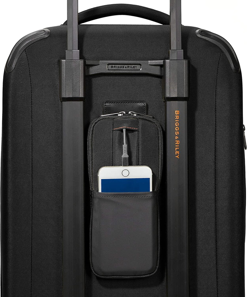 ZDX-Expandable Luggage with 4 Spinner Wheels, Black, Carry-On 21 Inch