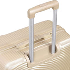 Luggage Sets with TSA Approved, Lightweight Hard Shell Travel Large Rolling Checked Suitcases with Spinner Wheels (20/24/28), Champagne