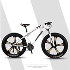 CHICAI Mountain Bike 26-inch Beach Snow Fat Bike Mountain Cross-Country Steel Ultra-Wide Tire Sports Bike Adult 21-30speed Low-Speed Racing Student Bike High-Carbon (Size : 24-Speed)