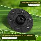 【Cut More Efficiently】 Blade Discs + 6 Pcs Blades Compatible with  Sileno City 400 600 / McCulloch ROB S400 S500 S600 S800, Robotic Lawn Mower Blade Disc