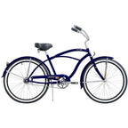 Micargi TAHITI-M-DBL 26 in. Tahiti Mens Beach Cruiser Bicycle, Dark Blue &amp; Black