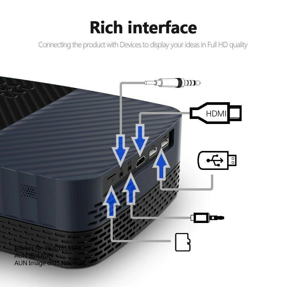 full hd projector led theater tv 1920x1080p mini beamer 4k projector for home