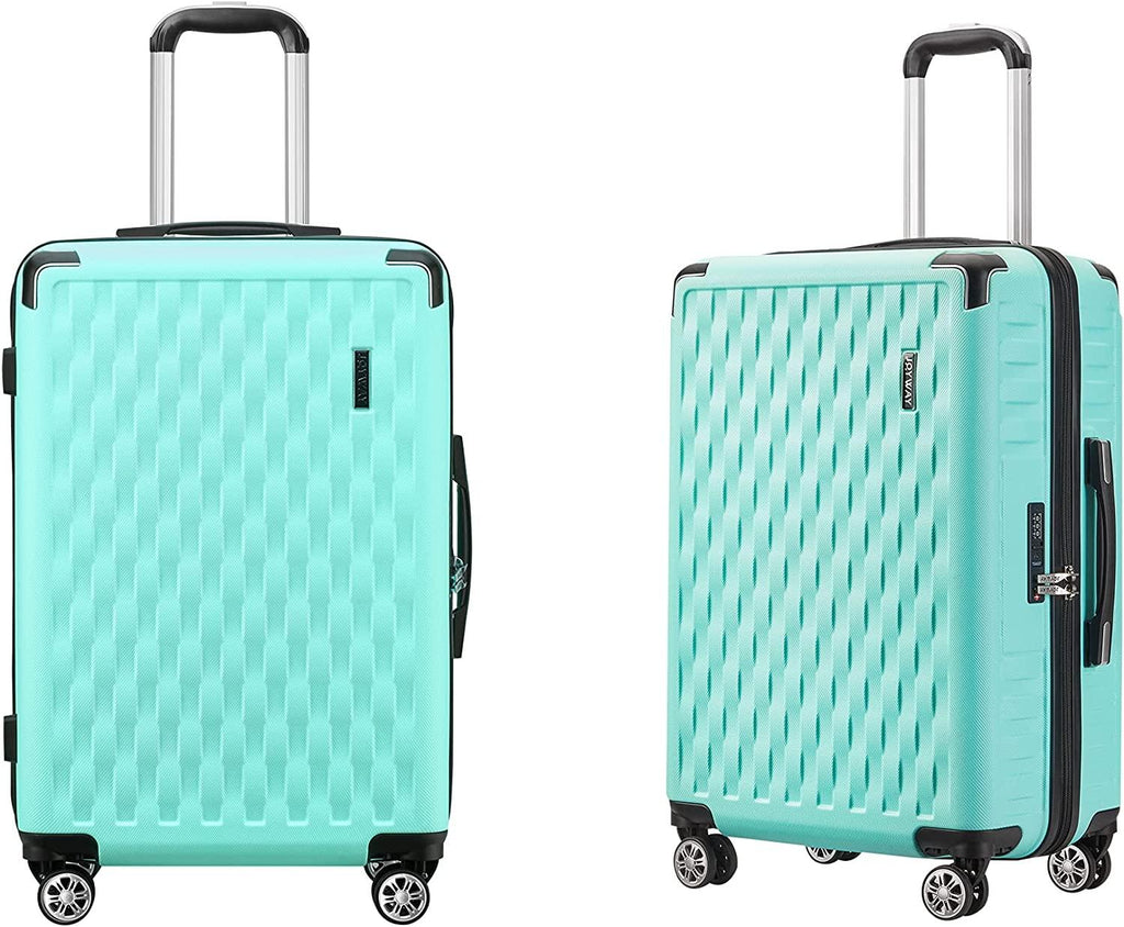 3 Piece Luggage Set clearance Hard sided Suitcase with Spinner Wheels Tsa Lock Lightweight,20 inch Carry on,24 inch,28 inch,for Women Travel (green)