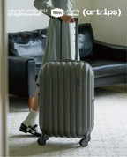 Hardside Lightweight Suitcase Luggage - Overhead Durable Travel Bag with Spinner Wheels,TSA Lock, Grey, Checked-Medium 24-Inch, 60L