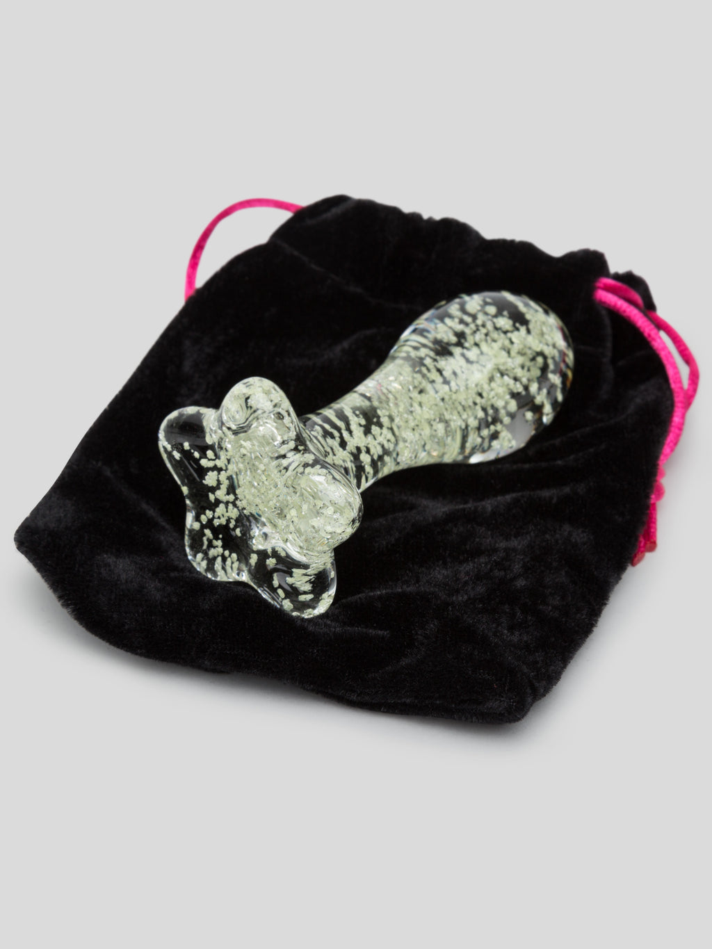 Lovehoney Sensual Glass Glow-in-the-Dark Butt Plug , Glow