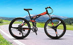 Eurobike Mountain Bike G7 21 Speed Folding Bike Dual Disc Brake 27.5 Inches Wheel Dual Suspension Bicycle