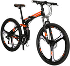 Eurobike Mountain Bike G7 21 Speed Folding Bike Dual Disc Brake 27.5 Inches Wheel Dual Suspension Bicycle