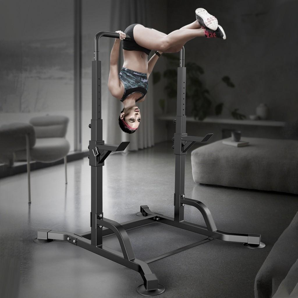 Pgyong Multifunctional Adjustable Power Rack Exercise Horizontal Bar Pull-up Squat Stand for Home Gym Fitness