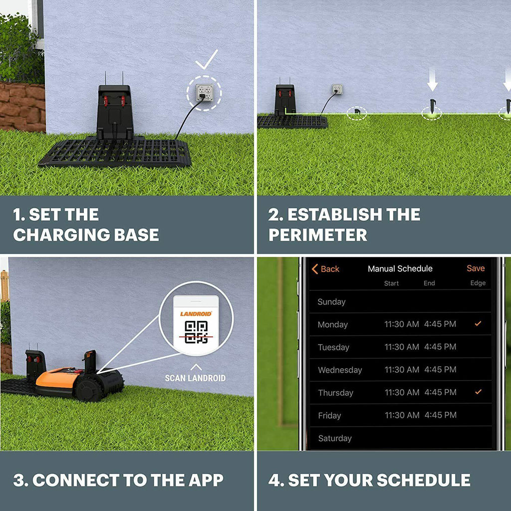 WR165 20V Power Share LANDROID S 1/8-Acre Cordless Robotic Mower - 2.0ah