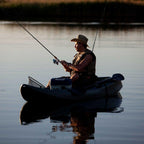 Camo Sport Fisher Tandem Kayak with Paddles and Backrests